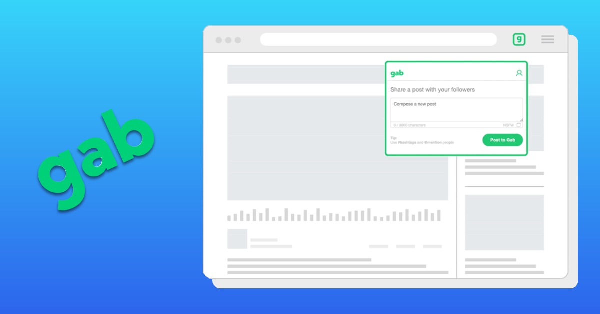 Gab Launches Censorship-Resistant Share Extension