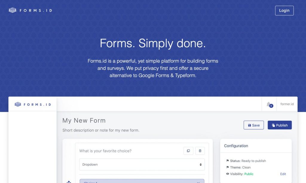 Forms.ID Serves as a Privacy-Oriented Alternative to Google Forms