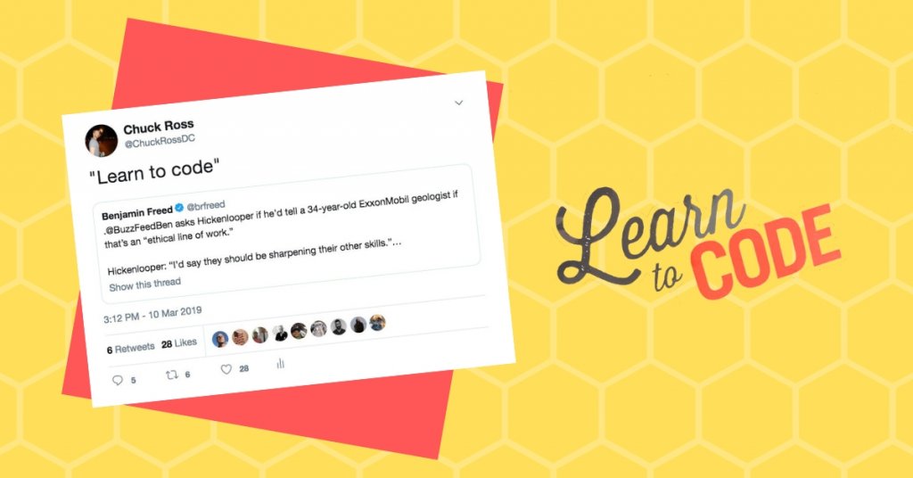 Meme Wars: Twitter suspends Daily Caller reporter Chuck Ross for saying “Learn to Code”.