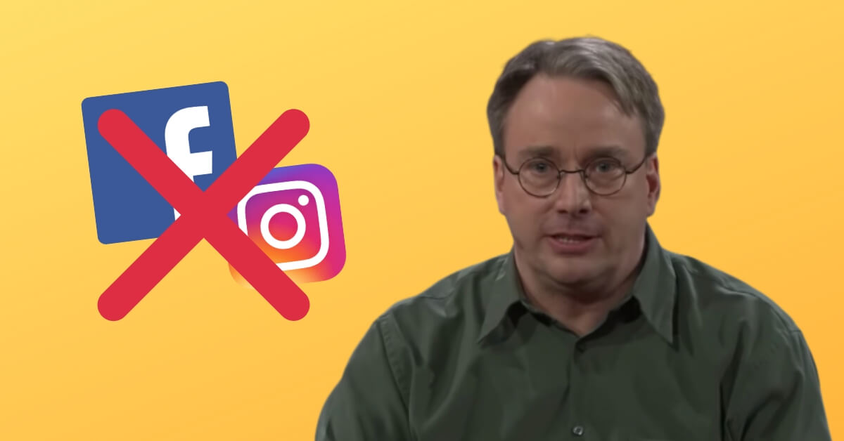 Linus Torvalds slams social media, calls Facebook and Instagram a “disease”
