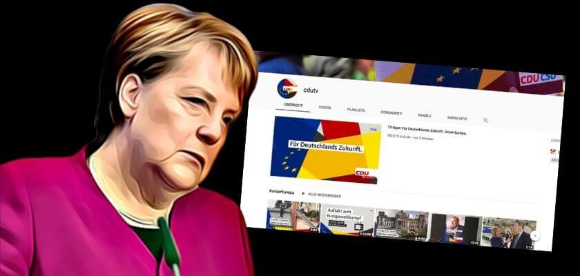 Angela Merkel’s pro Article 13 CDU party just got slapped for copyright infringement