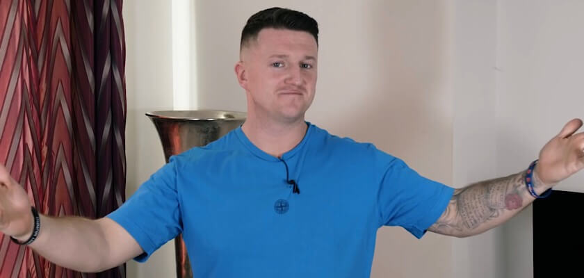 Facebook starts taking down posts that mention British MEP candidate Tommy Robinson