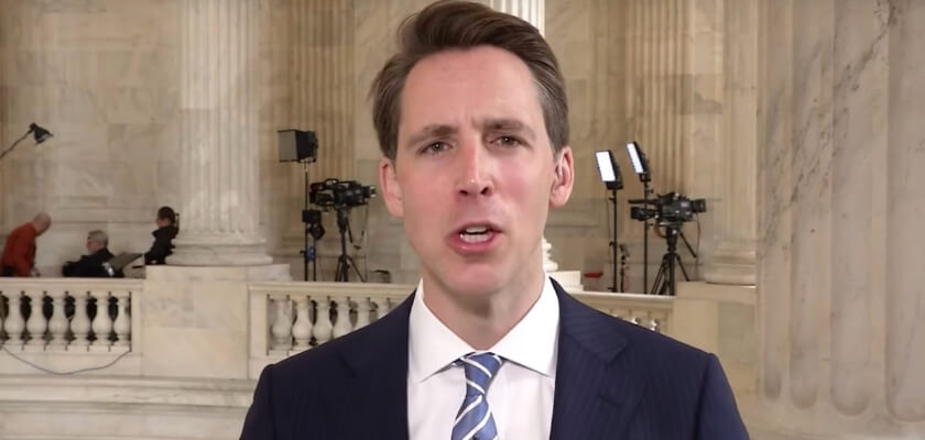 Senator Josh Hawley is asking Mark Zuckerberg the important privacy questions
