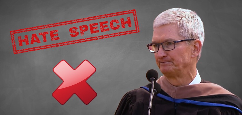 Apple CEO Tim Cook says tech companies should accept responsibility for “hate speech”