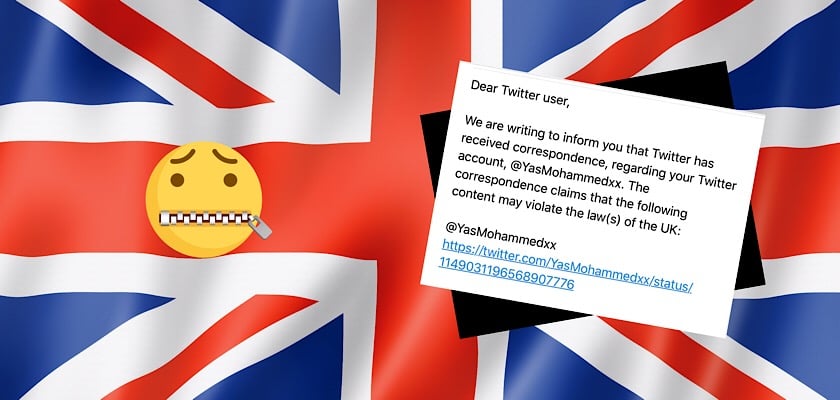 Twitter tells Canadian Yasmine Mohammed her tweet may violate UK speech law