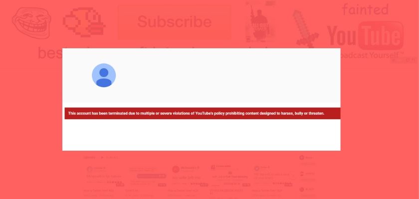Fainted is the latest victim of YouTube’s ban-hammer, having its entire video catalog deleted