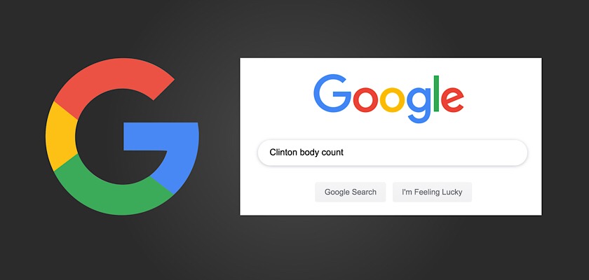 Google leaker says the company is using a blacklist to scrub “Clinton body count” from autocomplete results