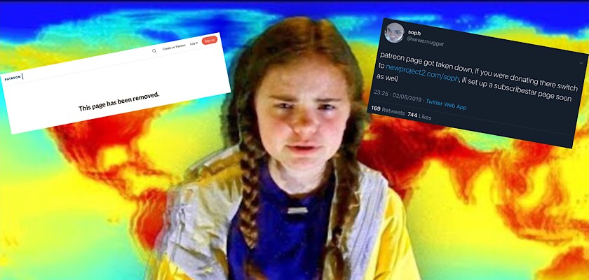 Patreon suspends Soph’s account one day after YouTube deleted her channel