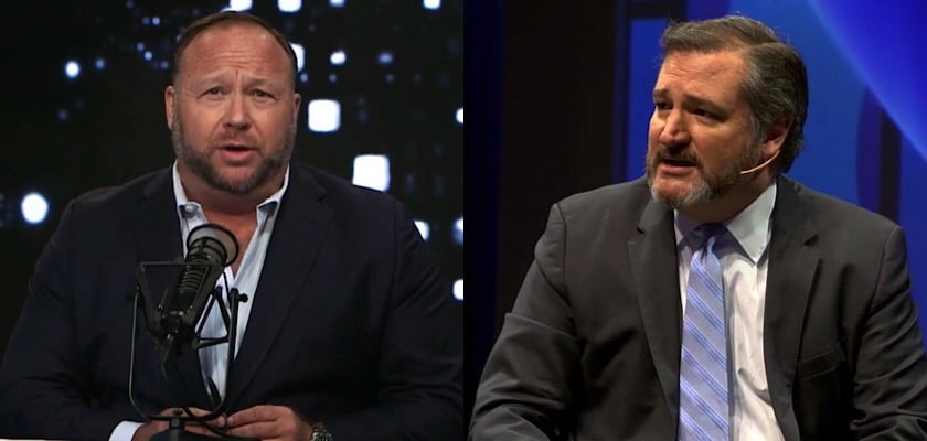 Ted Cruz condemns coordinated online deplatforming of Alex Jones, calls the trend “troubling”
