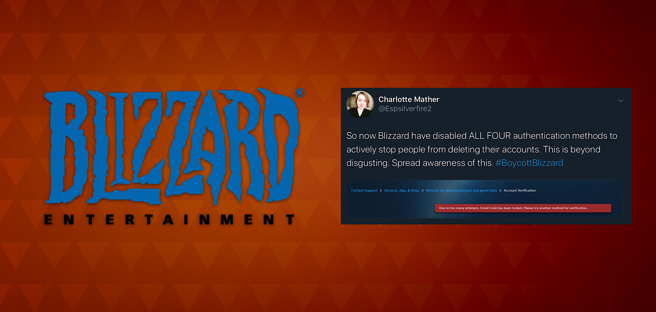 Blizzard accused of disabling authentication to stop users deleting accounts during boycott