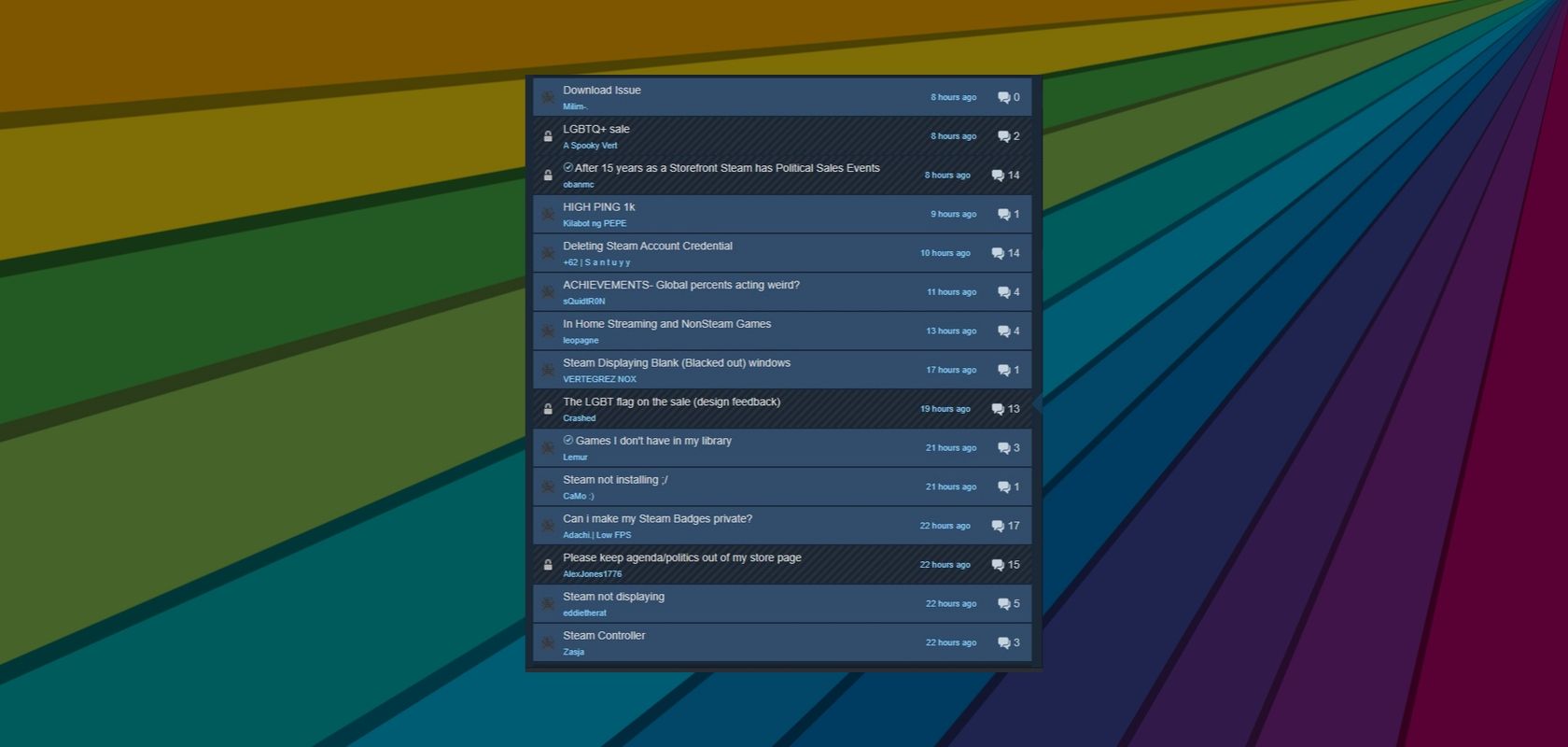 Steam is censoring criticism of its “LGBTQ+” sale