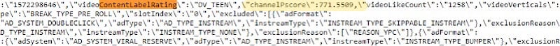 The P-Score in YouTube’s code.