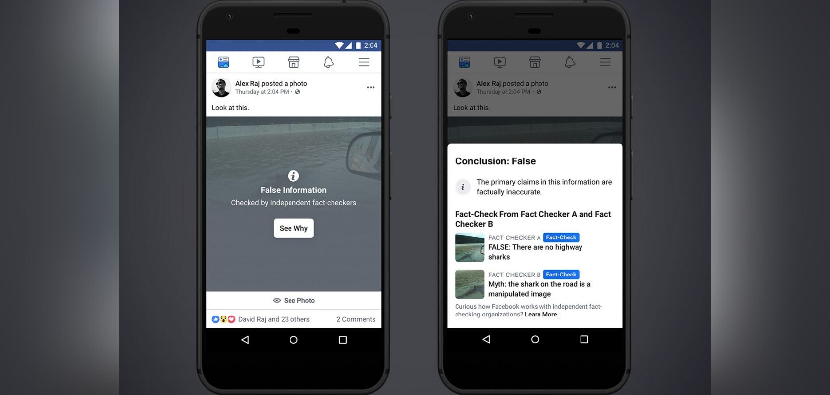 Facebook will gray out what it thinks is “false information” through the UK general election