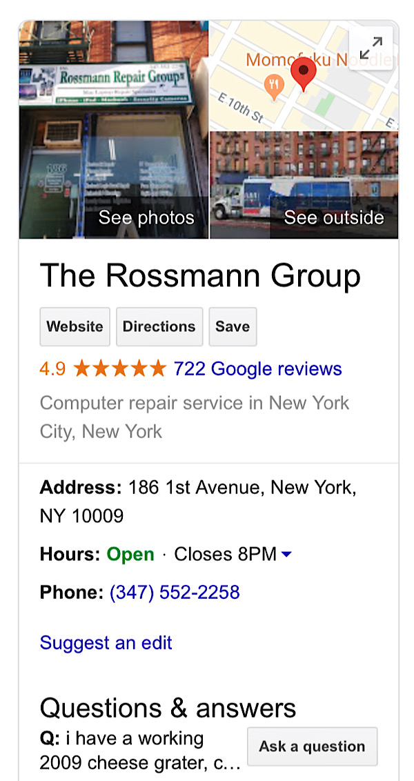 Louis Rossmann had his ads rejected, despite having 700+ reviews and a 4.9-star rating