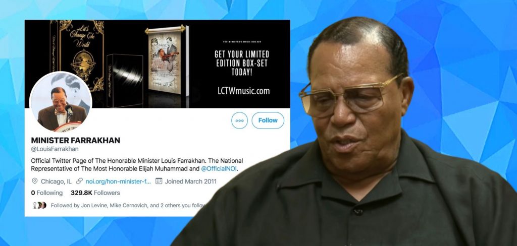 Louis Farrakhan’s account reinstated by Twitter, Twitter says suspension was an “error”