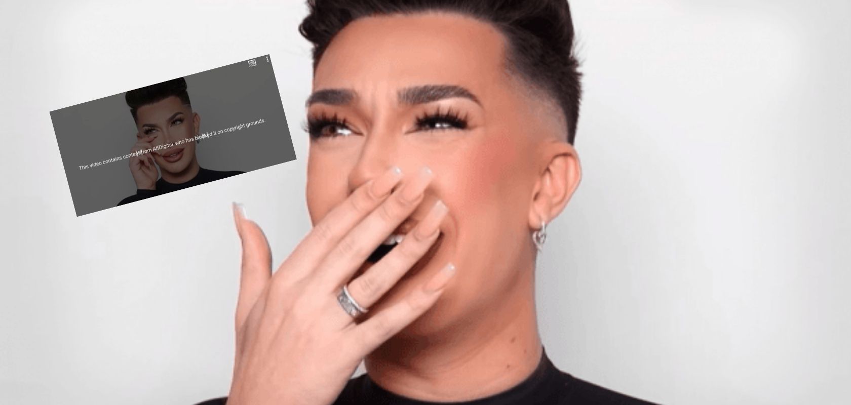 James Charles hit with copyright strike from AlfDigital, what he calls a “non-existent company”