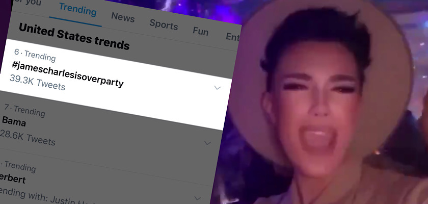 James Charles trends after Twitter mob falsely accuse him of saying the n-word during song