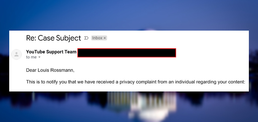Louis Rossmann says paid lobbyists are trying to censor his critical video, on the basis of “privacy” concerns
