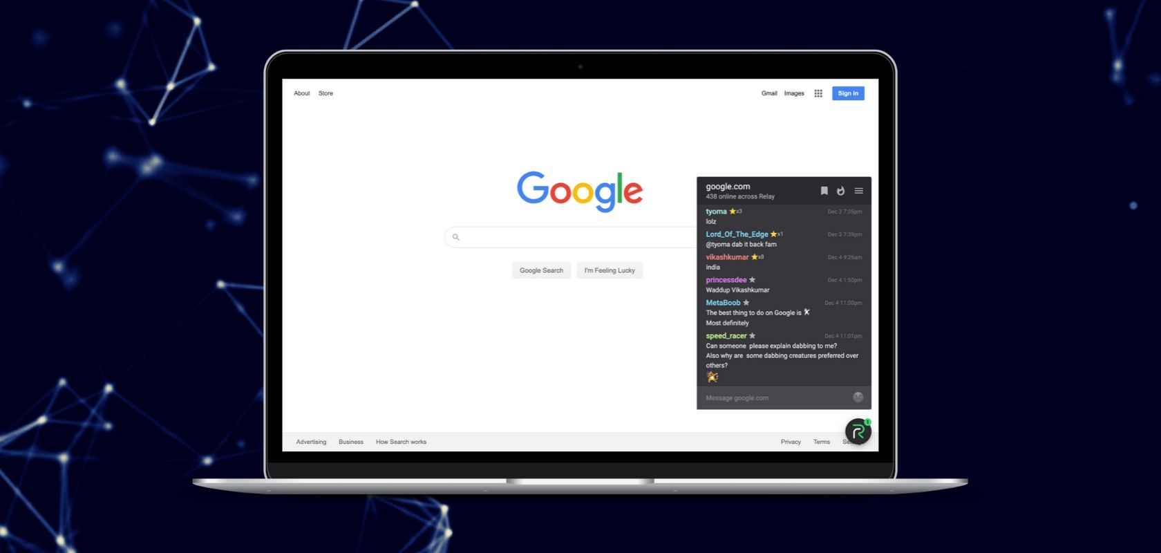 Relay Chat adds a chat function to any website