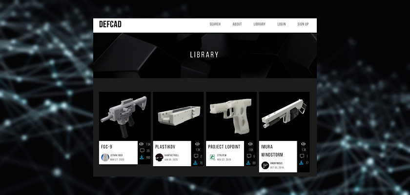Community-powered 3D gun blueprints repository DEFCAD is back online