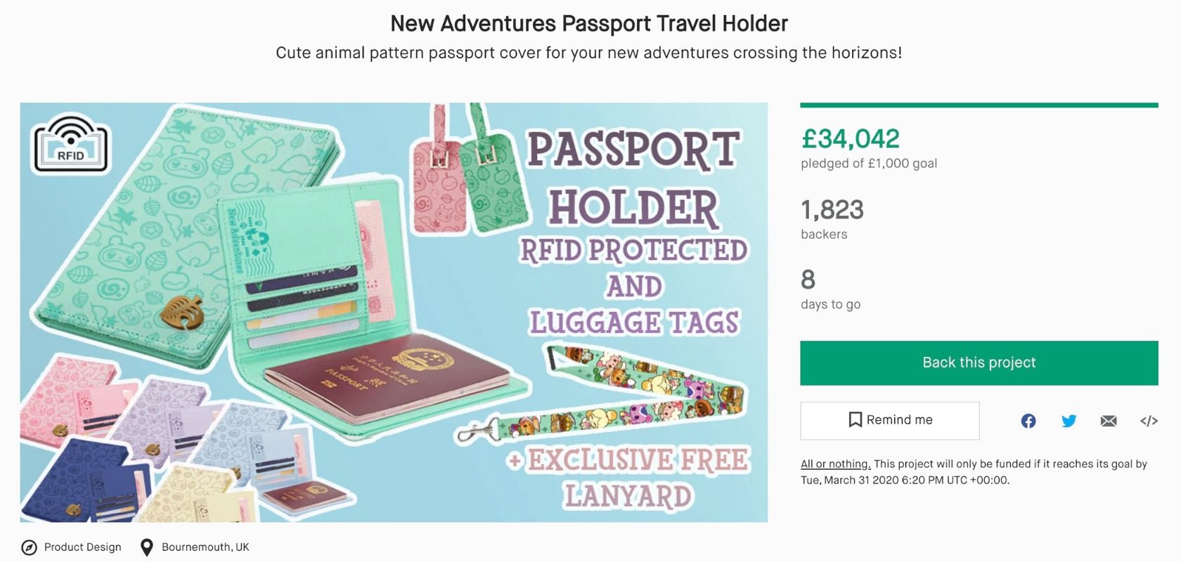 Nintendo shuts down “Animal Crossing” passport holder Kickstarter