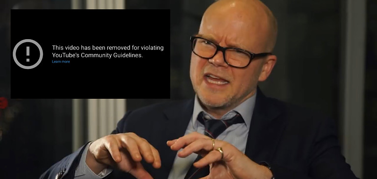 YouTube removes video from Free Speech Union’s Toby Young after he criticized coronavirus lockdown measures