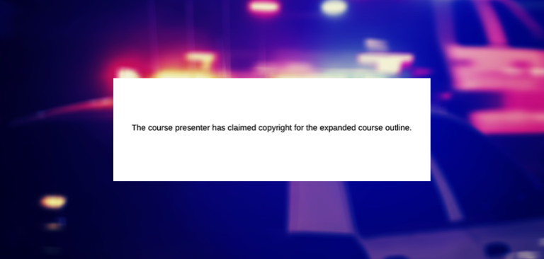 California law enforcement agency refuses to publish police training manuals, citing copyright