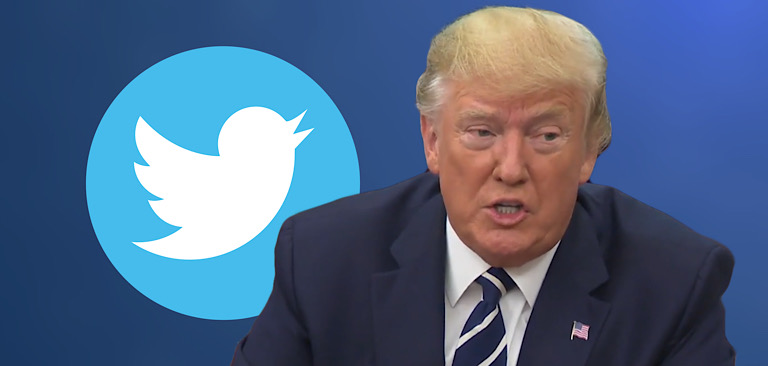 President Trump says he expects to be banned by Twitter before the 2020 election