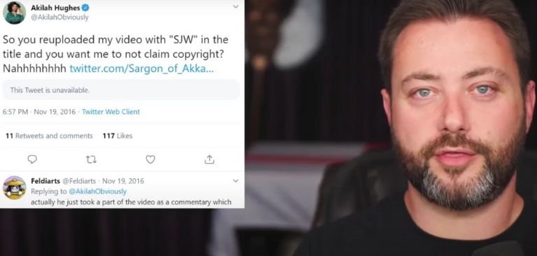 Akilah Hughes ordered to pay legal fees to Sargon of Akaad, may dissuade others from abusing the DMCA
