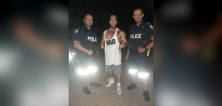 Police officers face investigation after posing with anti-mask campaigner on Instagram
