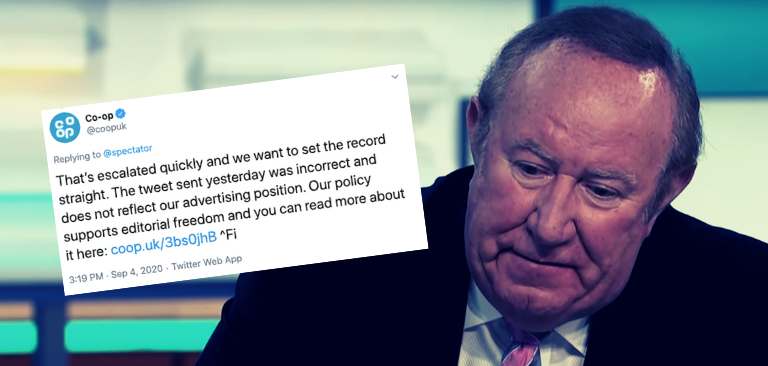 The Co-op botches its woke cancelation of The Spectator, gets canceled back, and makes a u-turn