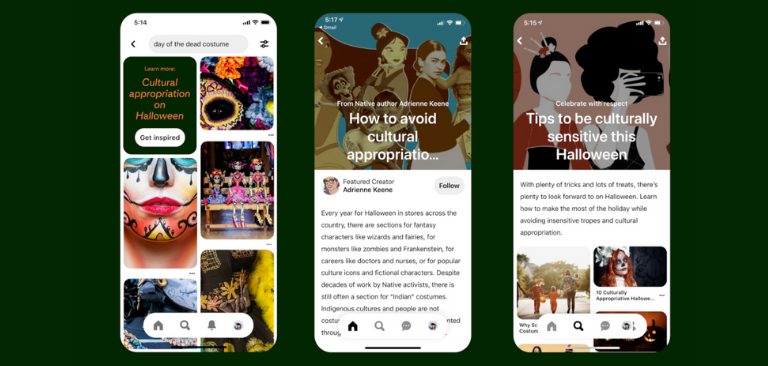 Pinterest bans “cultural appropriation” Halloween costumes