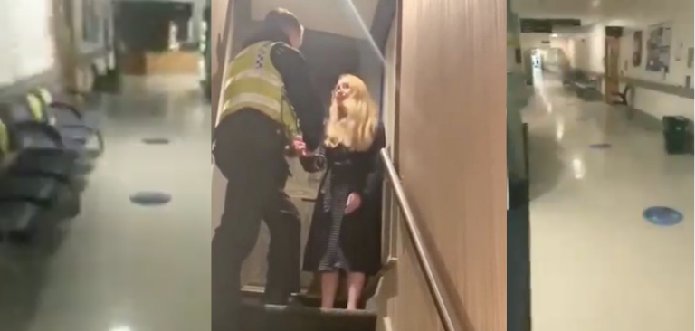 UK Police arrest woman who posted video of empty hospital online