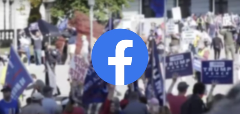 Facebook bans the phrase “Stop the Steal”