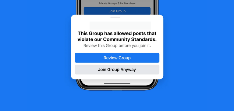 Facebook introduces new censorship and punishment measures for groups and their members