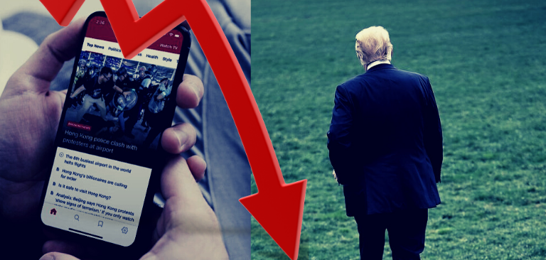 Mainstream media online traffic tanked after Trump left The White House