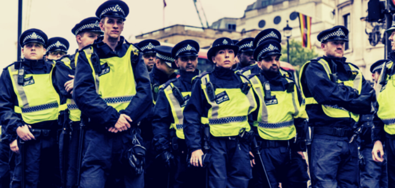 Trial begins into UK police officer charged with sharing an “offensive” George Floyd meme