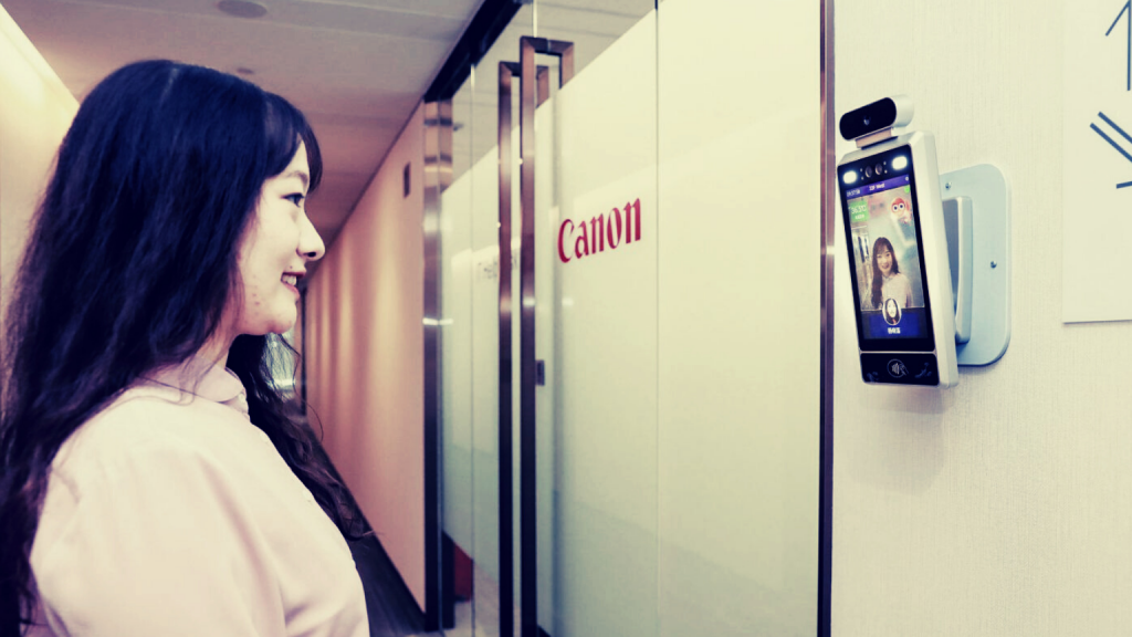 Canon introduces AI technology in Chinese offices that only lets smiling workers inside