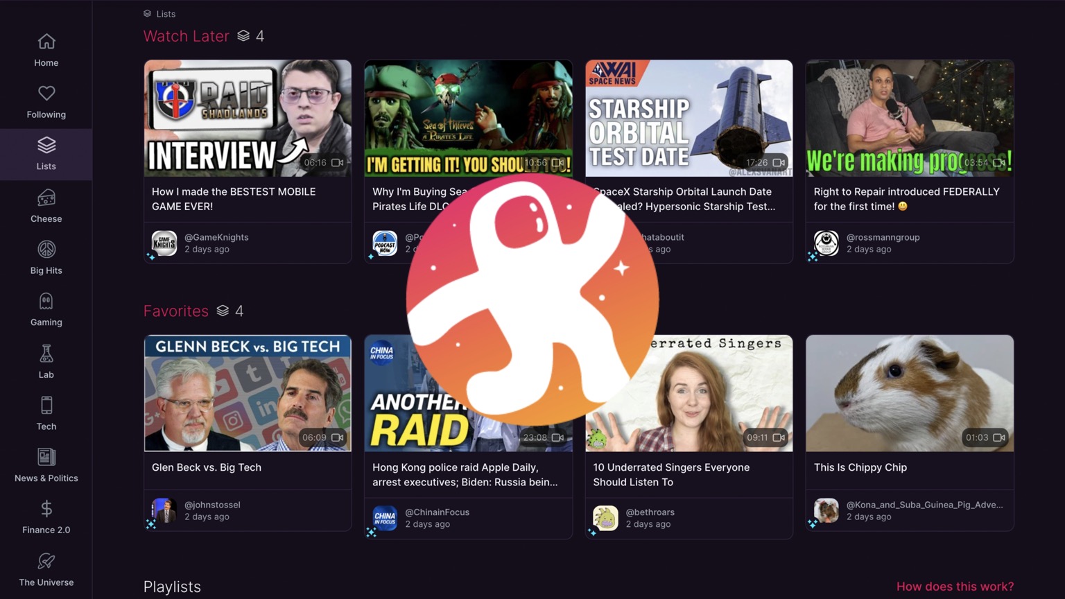 Odysee launches its playlists feature