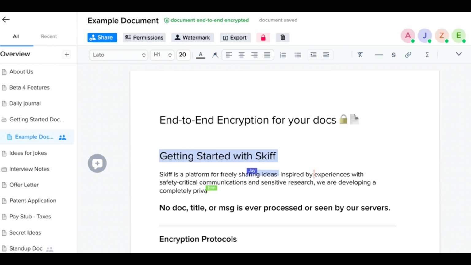 Skiff is a privacy-friendly alternative to Google Docs