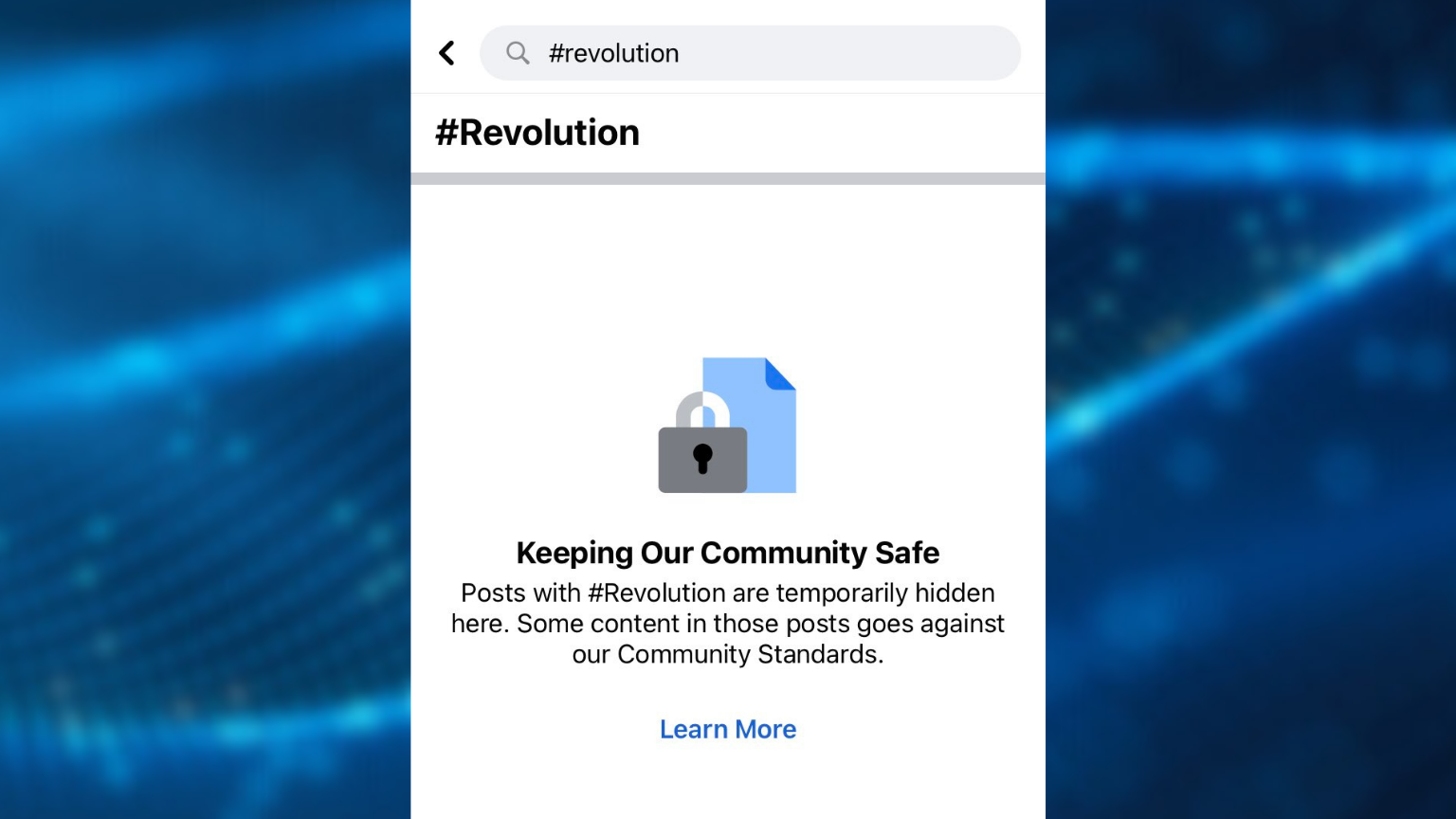Facebook blocks #Revolution hashtag on July 4th weekend