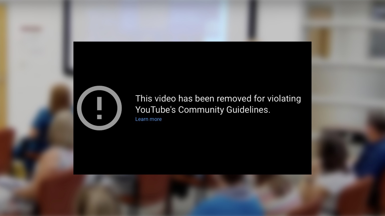 YouTube censors public Lake Forest High School District board meeting where parents opposed mask mandates
