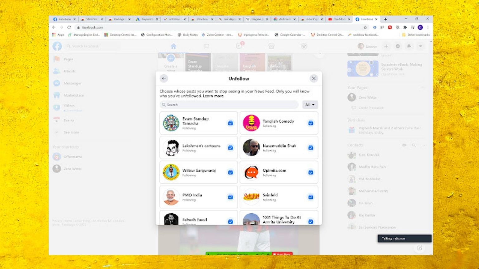 Facebook sent cease and desist letter to creator of extension that cleared FB newsfeed