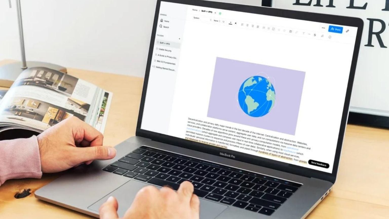 A decentralized end-to-end encrypted Google Docs alternative