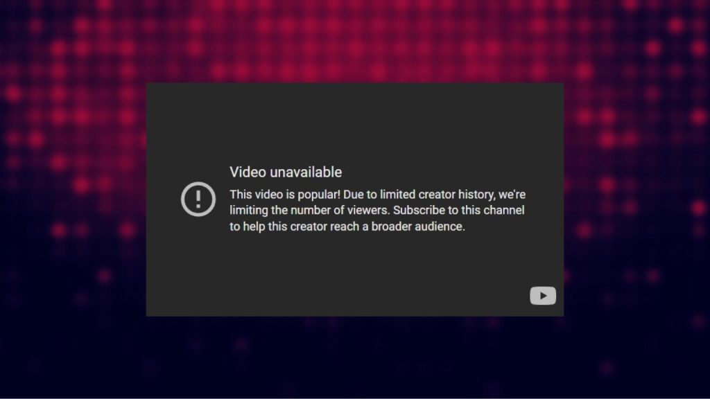 YouTube’s new censorship tactic is to limit streams that are too popular