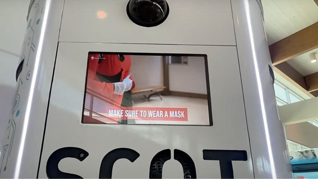 Dallas Love Field Airport is using robots to scan for unmasked travelers