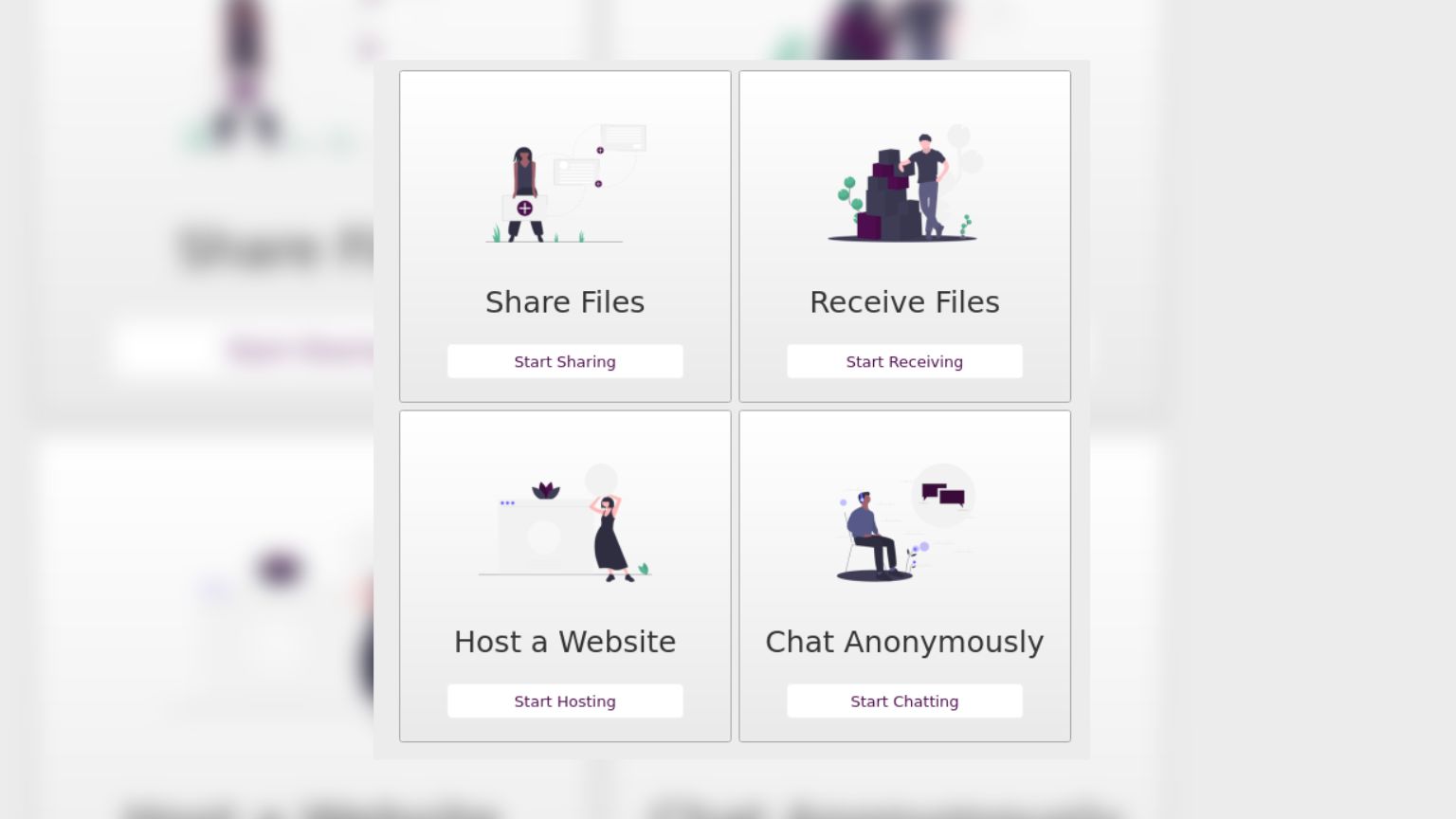 A tool that allows users to share files, host websites, and chat anonymously
