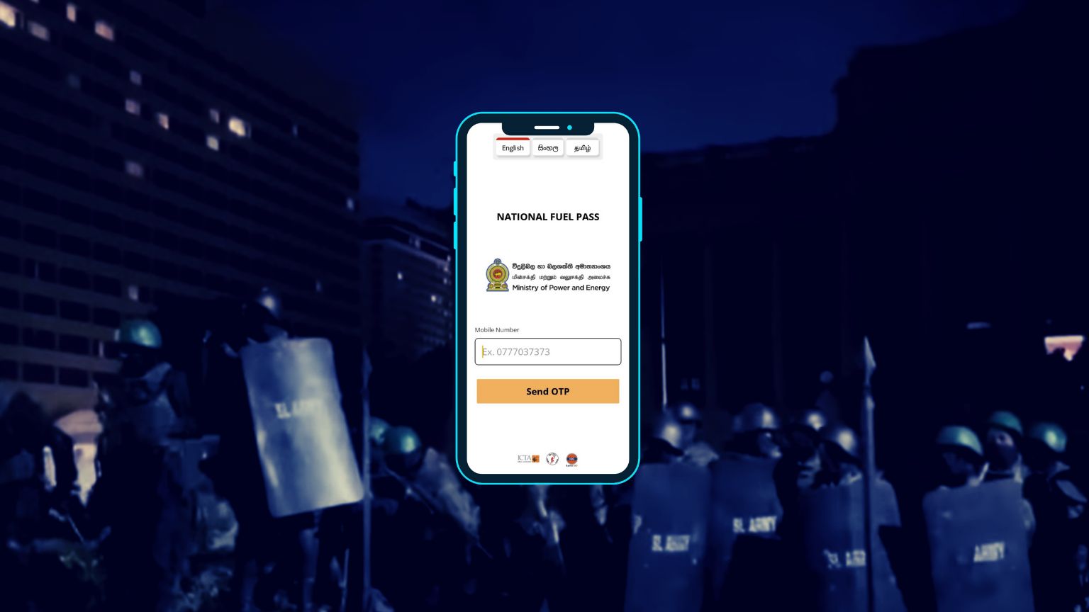 Sri Lanka introduces digital pass to limit access to fuel
