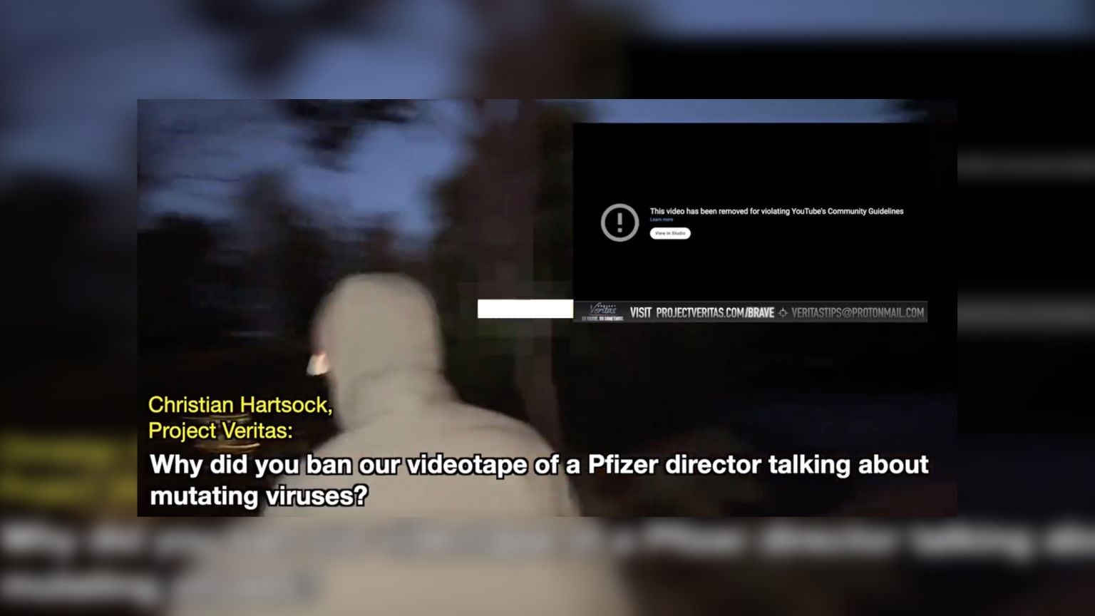 Facebook and Instagram delete Project Veritas video confronting YouTube executive over censorship