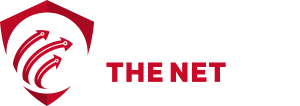Logo with the text 'Reclaim The Net' alongside a red and black shield emblem featuring three upward-pointing arrows.